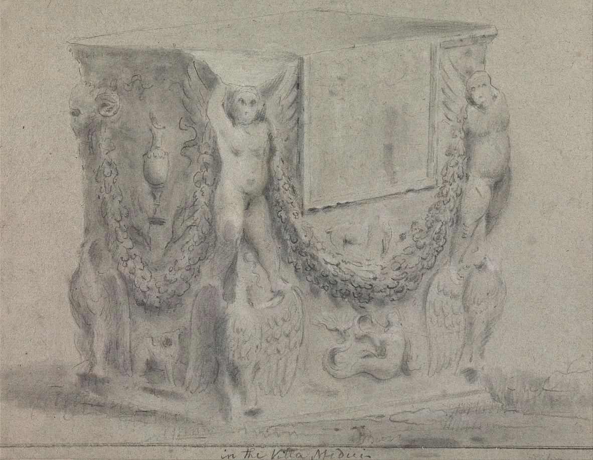 Studio di zoccolo in villa Medici